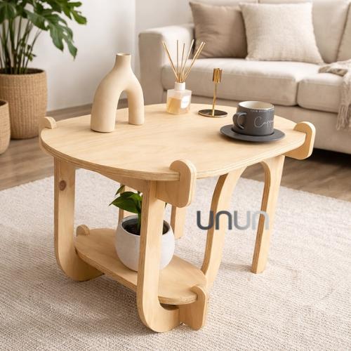MESA DE CENTRO MADERA NORDICA