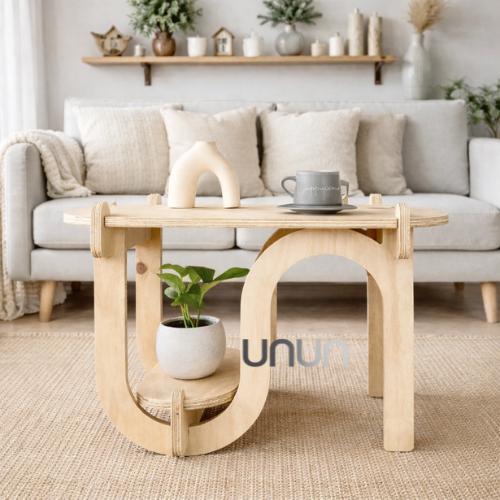 MESA DE CENTRO MADERA NORDICA