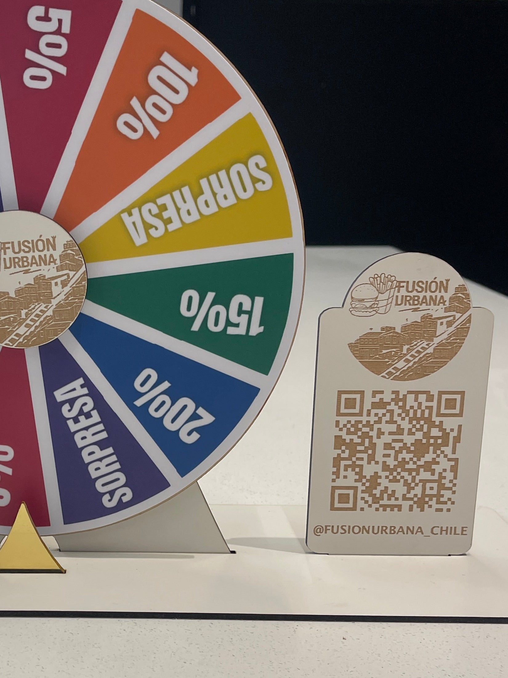 Ruleta Publicitaria 25 cm Personalizable con Logo y QR