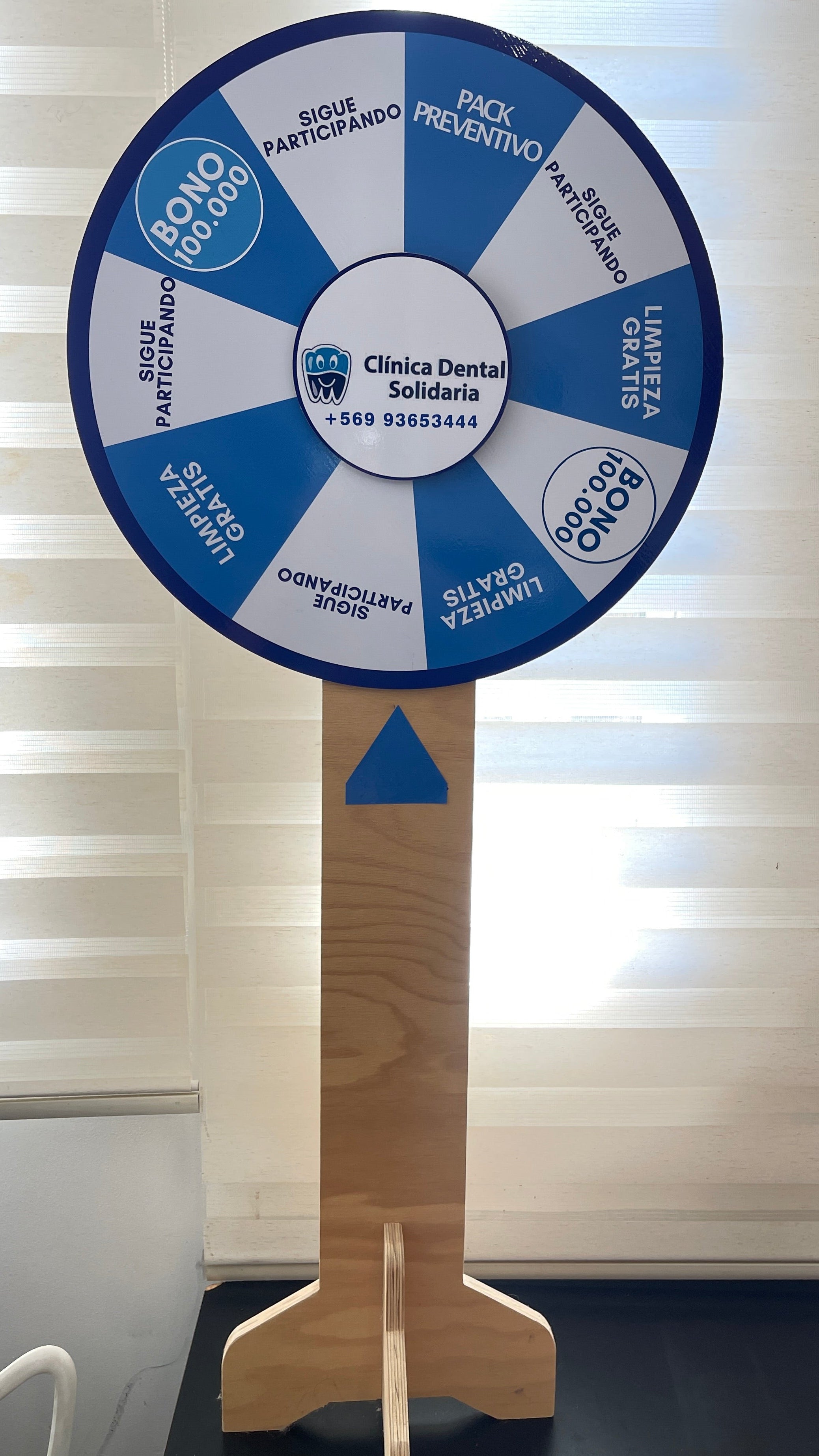 Ruleta Publicitaria Personalizada de Madera 60 cm – Activaciones y Eventos