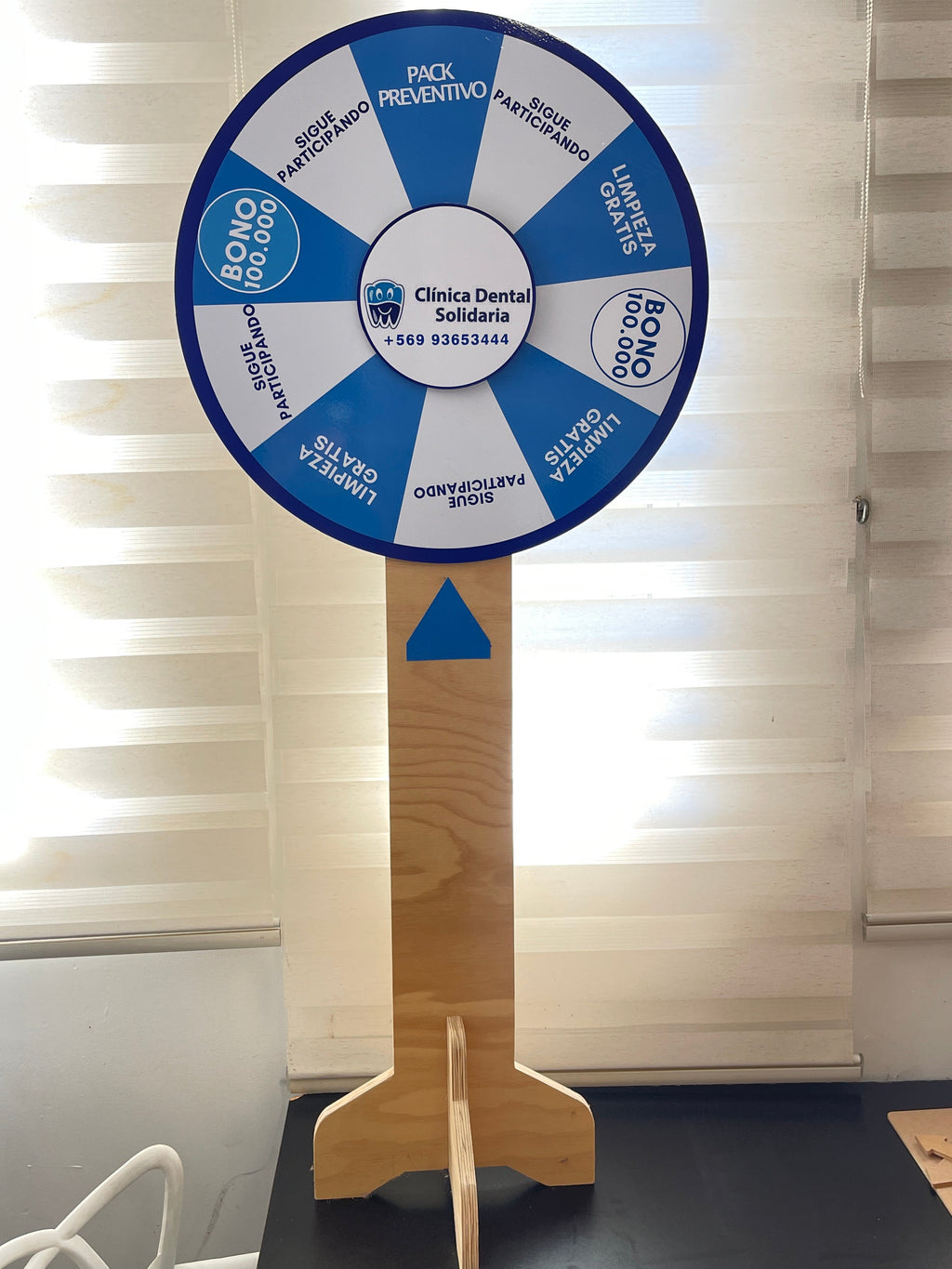 Ruleta Publicitaria Personalizada de Madera 60 cm – Activaciones y Eventos
