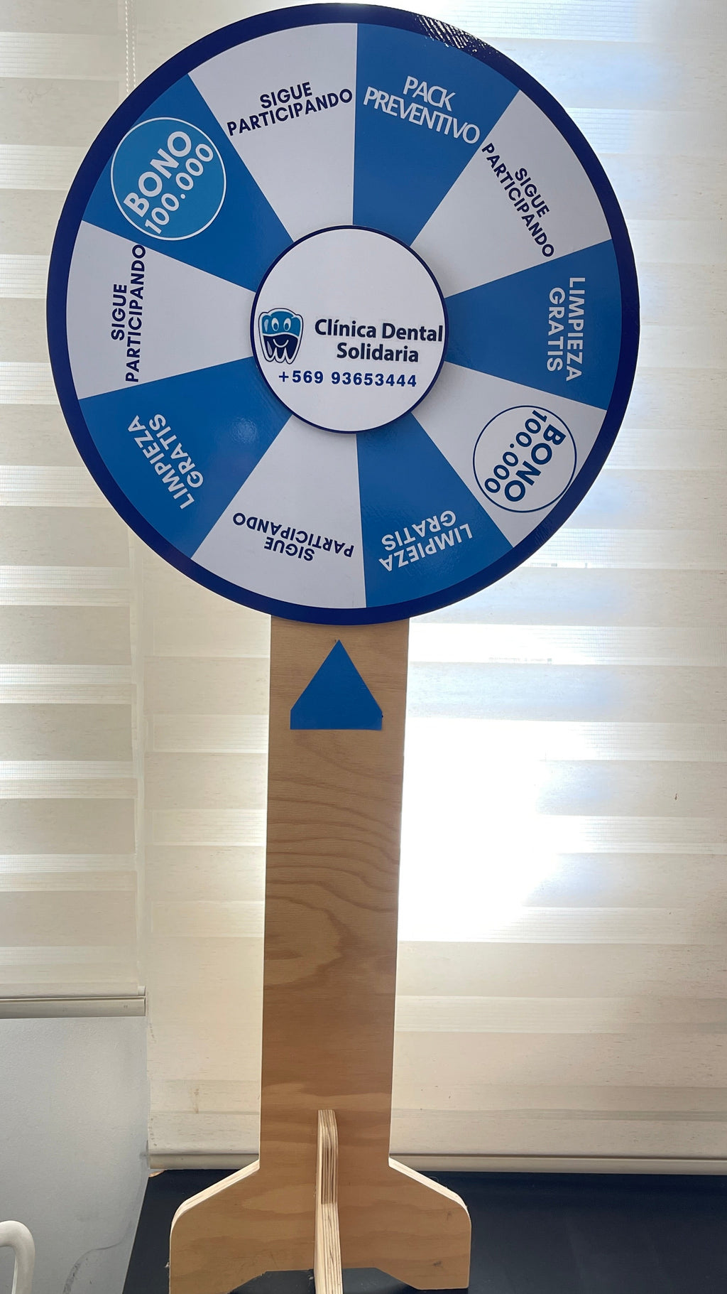 Ruleta Publicitaria Personalizada de Madera 60 cm – Activaciones y Eventos