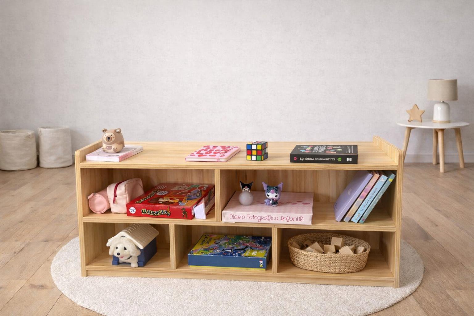 Librero Montessori de Madera
