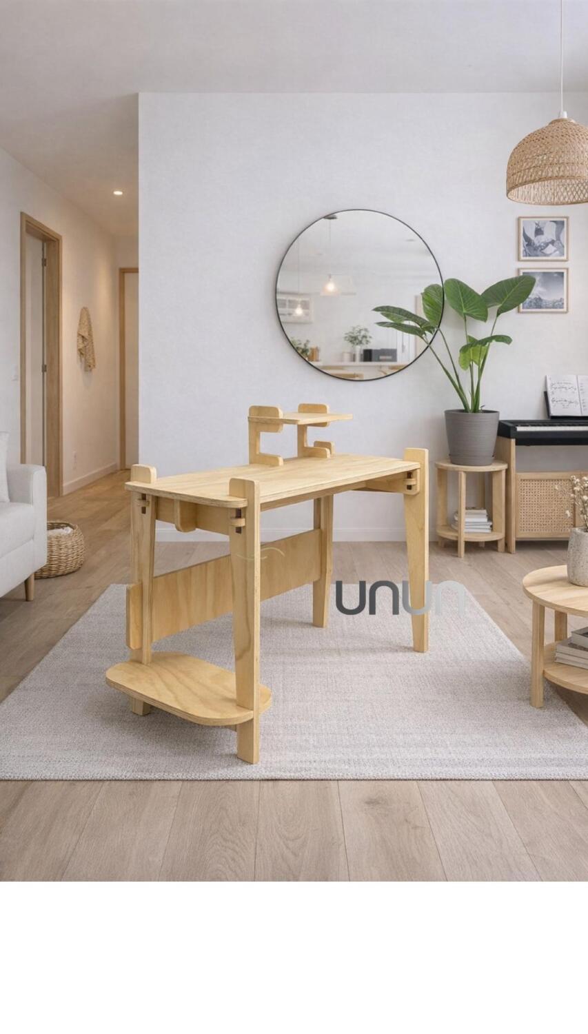 Escritorio Infantil Evolutivo de Madera | Diseño Montessori con Organizador Integrado
