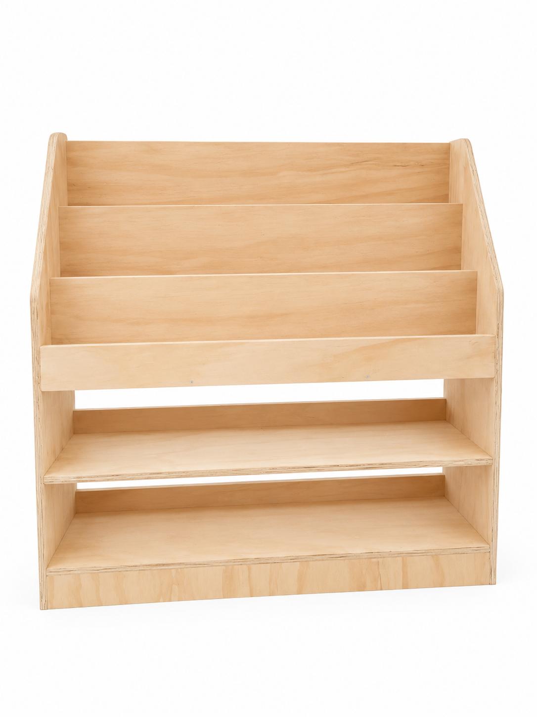 Biblioteca Infantil Montessori de Madera | Librero Frontal para Niños