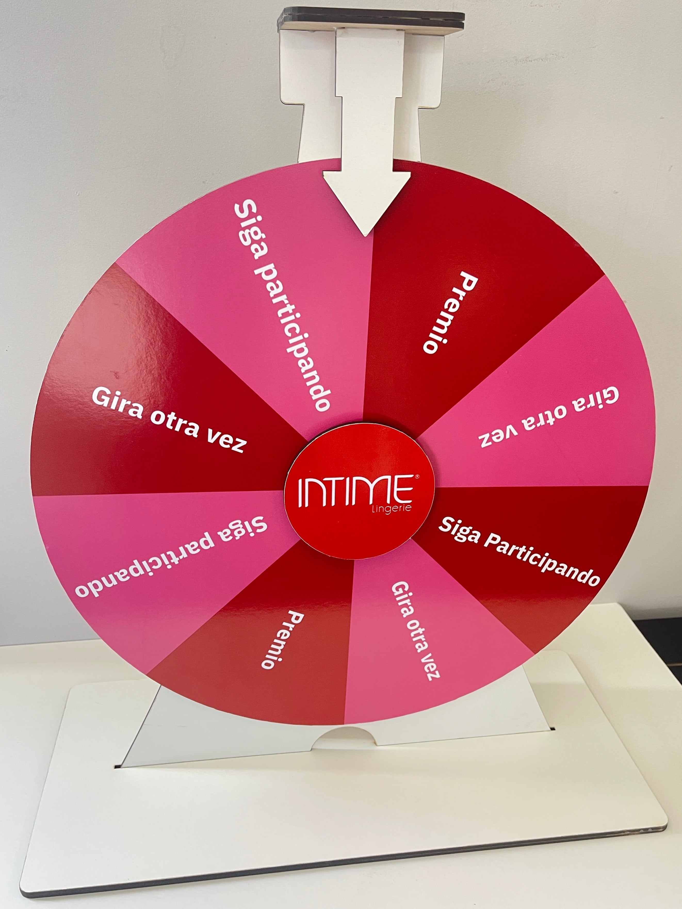 Ruleta Personalizada de Mesa en Madera BLANCO / NEGRO