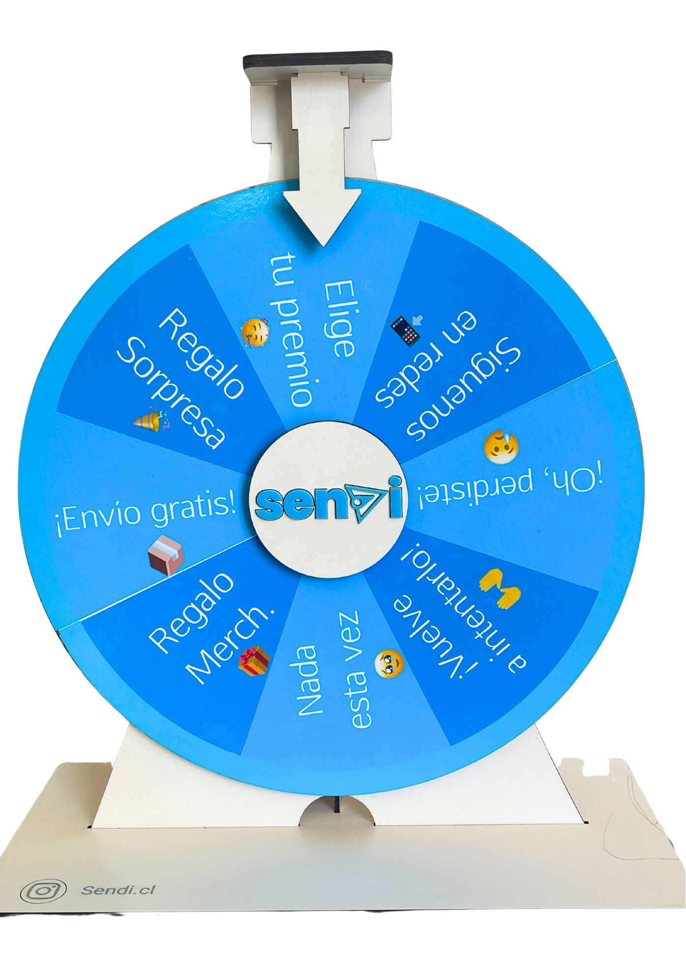 Ruleta Personalizada de Mesa en Madera BLANCO / NEGRO